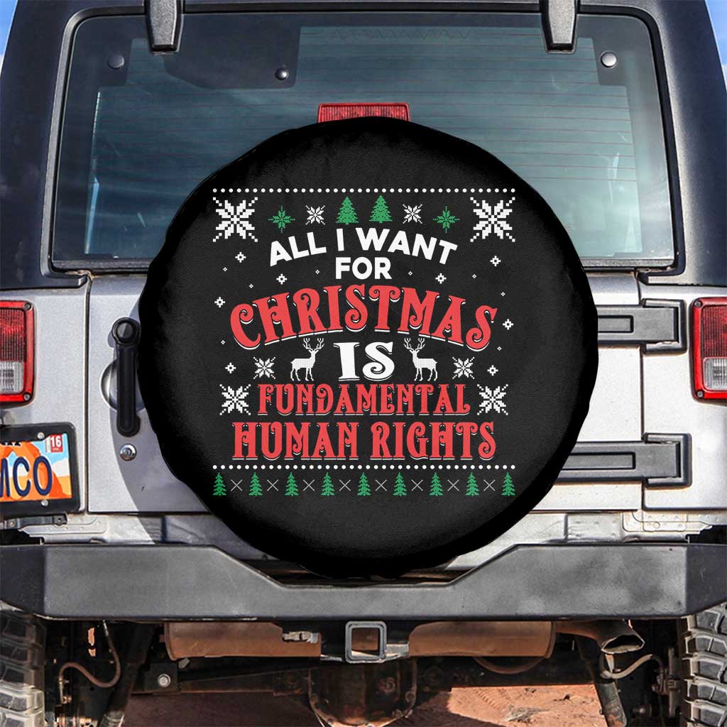 Christmas Gift For Fundamental Human Rights Supporters Spare Tire Cover - Wonder Print Shop