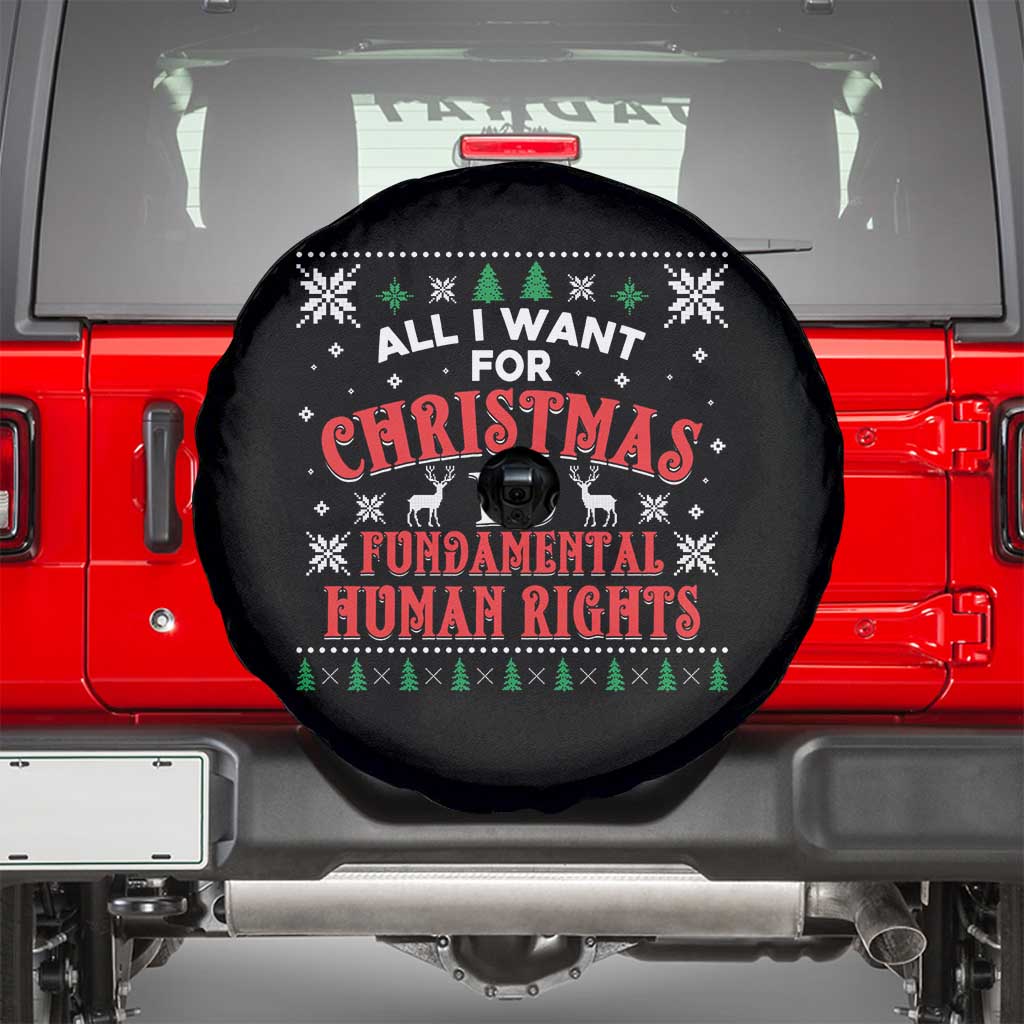 Christmas Gift For Fundamental Human Rights Supporters Spare Tire Cover - Wonder Print Shop