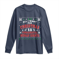 Christmas Gift For Fundamental Human Rights Supporters Long Sleeve Shirt - Wonder Print Shop