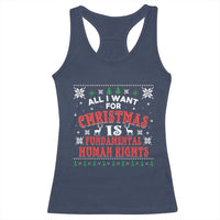 Christmas Gift For Fundamental Human Rights Supporters Racerback Tank Top - Wonder Print Shop