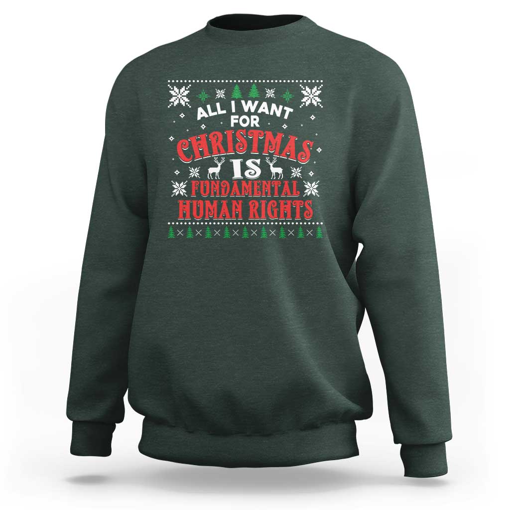Christmas Gift For Fundamental Human Rights Supporters Sweatshirt - Wonder Print Shop