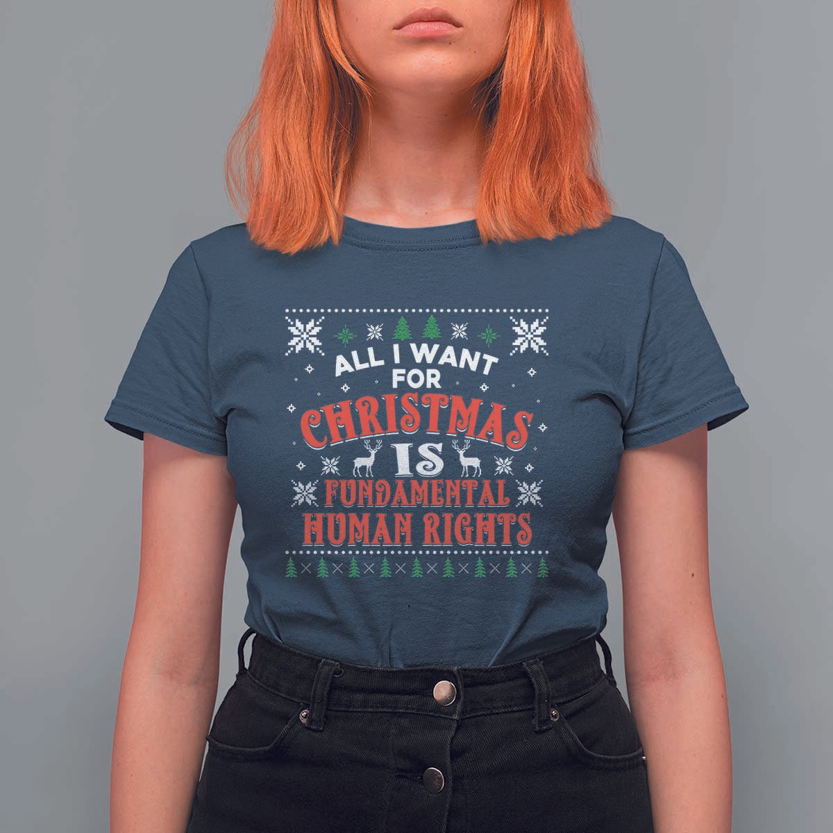 Christmas Gift For Fundamental Human Rights Supporters T Shirt For Women - Wonder Print Shop