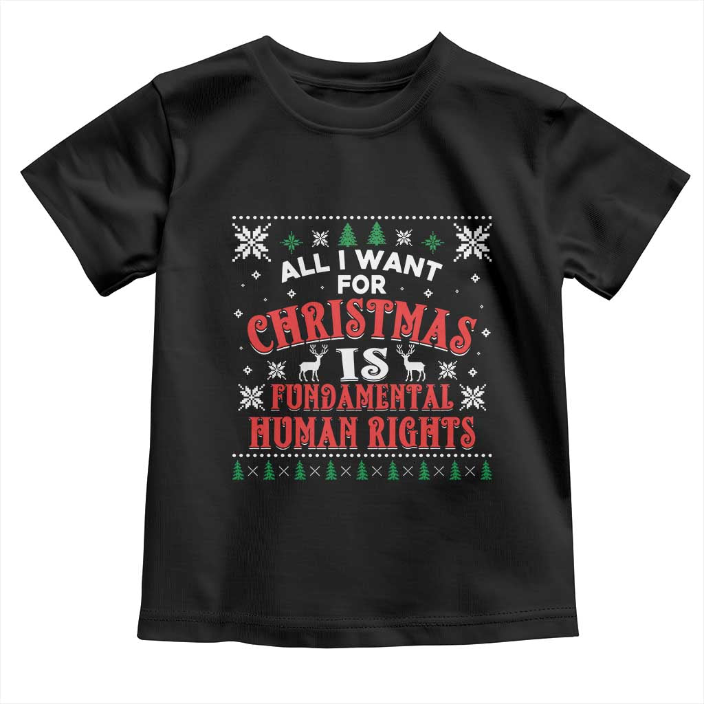 Christmas Gift For Fundamental Human Rights Supporters Toddler T Shirt - Wonder Print Shop