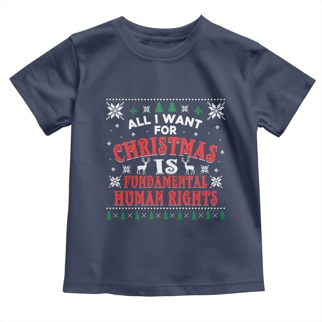 Christmas Gift For Fundamental Human Rights Supporters Toddler T Shirt - Wonder Print Shop