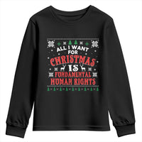 Christmas Gift For Fundamental Human Rights Supporters Youth Sweatshirt - Wonder Print Shop