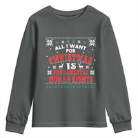 Christmas Gift For Fundamental Human Rights Supporters Youth Sweatshirt - Wonder Print Shop