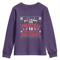 Christmas Gift For Fundamental Human Rights Supporters Youth Sweatshirt - Wonder Print Shop