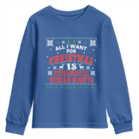 Christmas Gift For Fundamental Human Rights Supporters Youth Sweatshirt - Wonder Print Shop