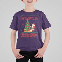All I Want For Christmas Is Fundamental Human Rights T Shirt For Kid Equality Activist Gift - Wonder Print Shop