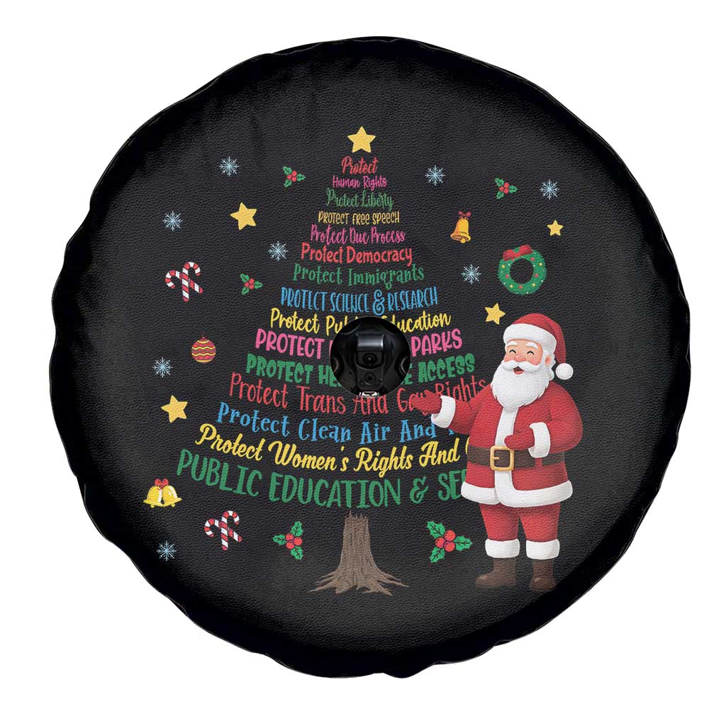 Pro Democracy Activist Christmas Tree Spare Tire Cover Human Rights Xmas Gift - Wonder Print Shop
