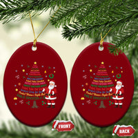 Pro Democracy Activist Christmas Tree Ceramic Ornament Human Rights Xmas Gift - Wonder Print Shop