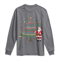 Pro Democracy Activist Christmas Tree Long Sleeve Shirt Human Rights Xmas Gift - Wonder Print Shop