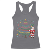 Pro Democracy Activist Christmas Tree Racerback Tank Top Human Rights Xmas Gift - Wonder Print Shop