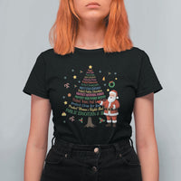 Pro Democracy Activist Christmas Tree T Shirt For Women Human Rights Xmas Gift - Wonder Print Shop
