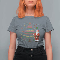 Pro Democracy Activist Christmas Tree T Shirt For Women Human Rights Xmas Gift - Wonder Print Shop