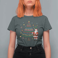 Pro Democracy Activist Christmas Tree T Shirt For Women Human Rights Xmas Gift - Wonder Print Shop