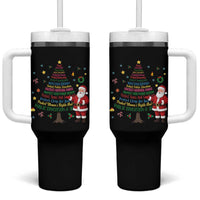 Pro Democracy Activist Christmas Tree Tumbler With Handle Human Rights Xmas Gift - Wonder Print Shop