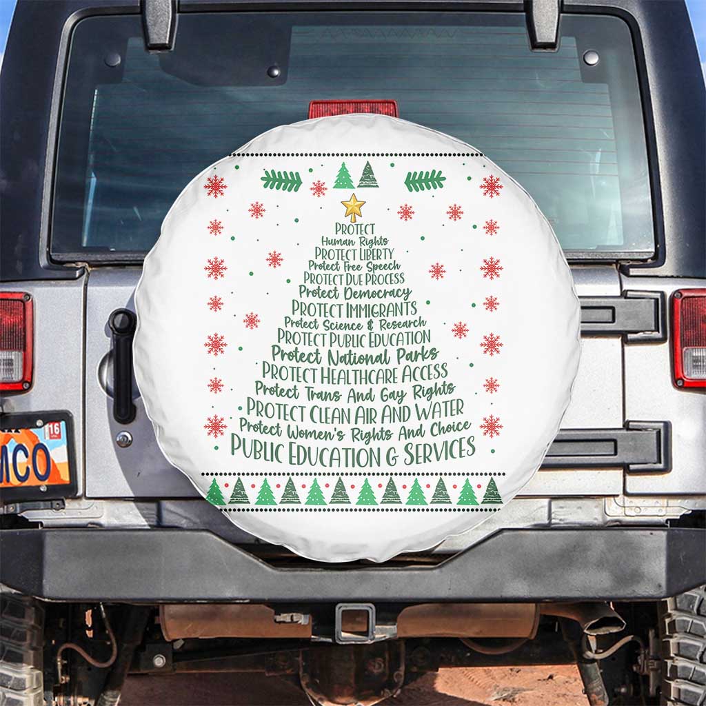Ugly Activist Christmas Tree Spare Tire Cover Human Rights Xmas Gift - Wonder Print Shop