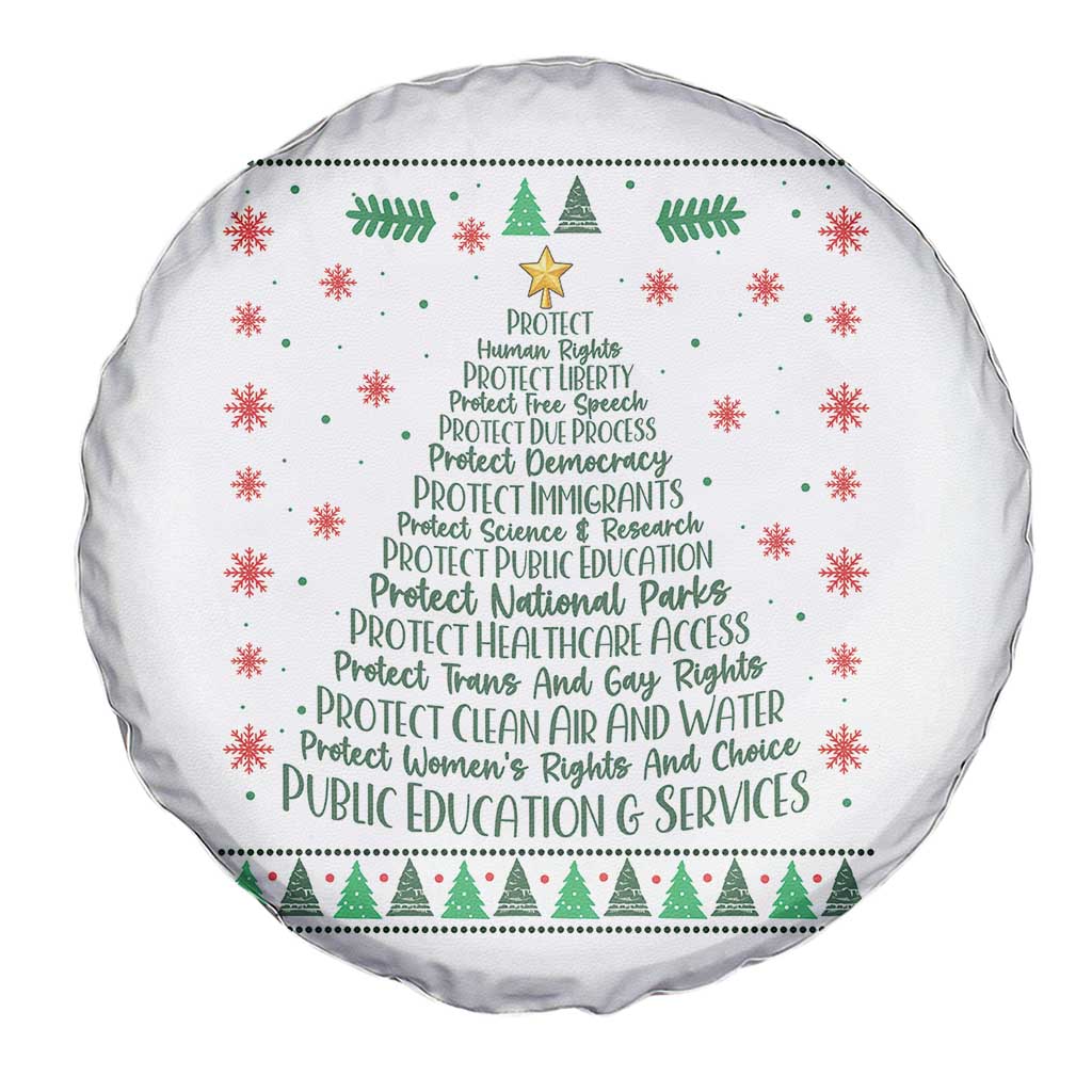 Ugly Activist Christmas Tree Spare Tire Cover Human Rights Xmas Gift - Wonder Print Shop