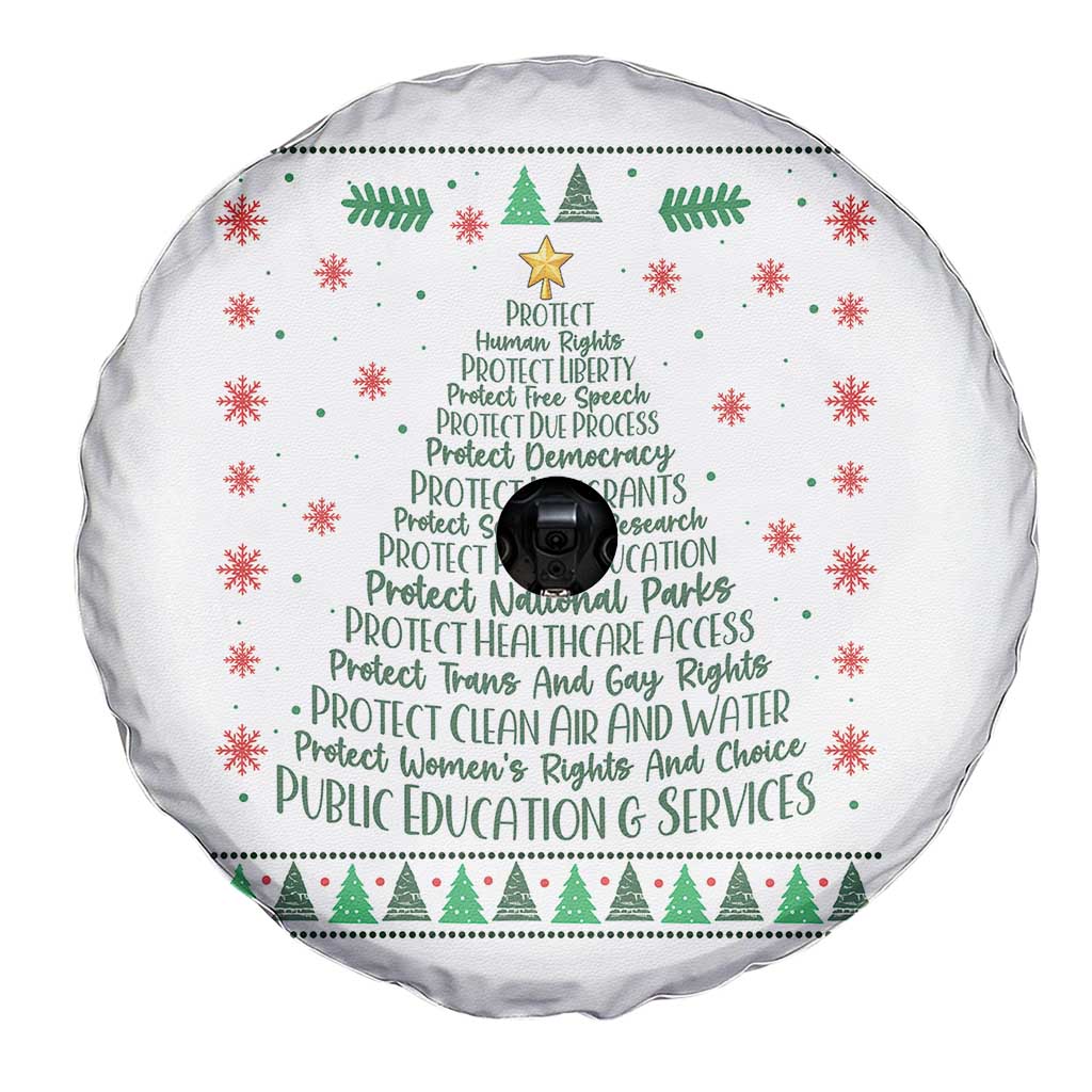 Ugly Activist Christmas Tree Spare Tire Cover Human Rights Xmas Gift - Wonder Print Shop