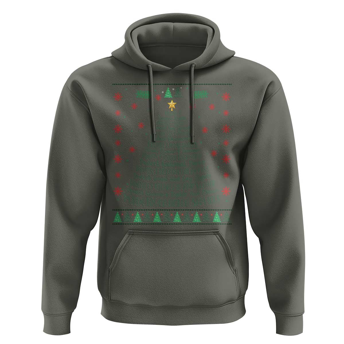 Ugly Activist Christmas Tree Hoodie Human Rights Xmas Gift - Wonder Print Shop