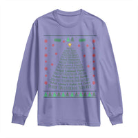 Ugly Activist Christmas Tree Long Sleeve Shirt Human Rights Xmas Gift - Wonder Print Shop