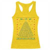 Ugly Activist Christmas Tree Racerback Tank Top Human Rights Xmas Gift - Wonder Print Shop