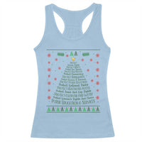 Ugly Activist Christmas Tree Racerback Tank Top Human Rights Xmas Gift - Wonder Print Shop