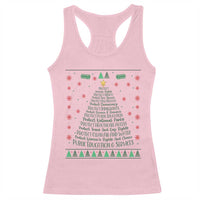 Ugly Activist Christmas Tree Racerback Tank Top Human Rights Xmas Gift - Wonder Print Shop