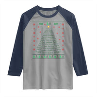 Ugly Activist Christmas Tree Raglan Shirt Human Rights Xmas Gift - Wonder Print Shop