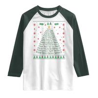 Ugly Activist Christmas Tree Raglan Shirt Human Rights Xmas Gift - Wonder Print Shop
