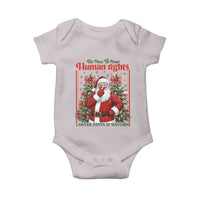 Christmas Gift Baby Onesie Be Nice To Your Human Rights Lawyer Santa Is Watching - Wonder Print Shop
