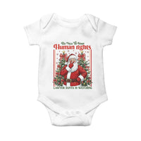 Christmas Gift Baby Onesie Be Nice To Your Human Rights Lawyer Santa Is Watching - Wonder Print Shop