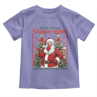 Christmas Gift Toddler T Shirt Be Nice To Your Human Rights Lawyer Santa Is Watching - Wonder Print Shop
