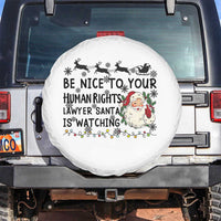 Funny Human Rights Lawyer Christmas Santa Is Watching Gift Spare Tire Cover - Wonder Print Shop