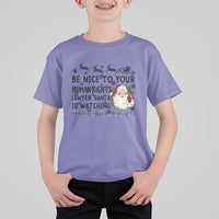Funny Human Rights Lawyer Christmas Santa Is Watching Gift T Shirt For Kid - Wonder Print Shop