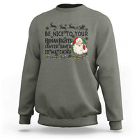Funny Human Rights Lawyer Christmas Santa Is Watching Gift Sweatshirt - Wonder Print Shop
