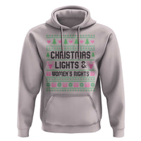 Christmas Lights And Womens Rights Hoodie Equality Feminist Gift - Wonder Print Shop