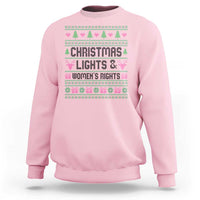 Christmas Lights And Womens Rights Sweatshirt Equality Feminist Gift - Wonder Print Shop