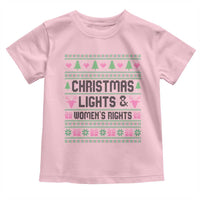 Christmas Lights And Womens Rights Toddler T Shirt Equality Feminist Gift - Wonder Print Shop