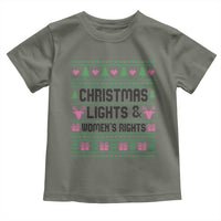 Christmas Lights And Womens Rights Toddler T Shirt Equality Feminist Gift - Wonder Print Shop