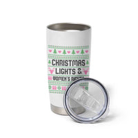 Christmas Lights And Womens Rights Tumbler Cup Equality Feminist Gift - Wonder Print Shop