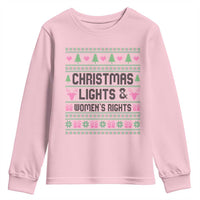 Christmas Lights And Womens Rights Youth Sweatshirt Equality Feminist Gift - Wonder Print Shop
