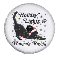 Sexy Cat Holiday Lights Womens Rights Supporter Spare Tire Cover Christmas Feminist Gift - Wonder Print Shop