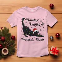 Sexy Cat Holiday Lights Womens Rights Supporter T Shirt Christmas Feminist Gift - Wonder Print Shop