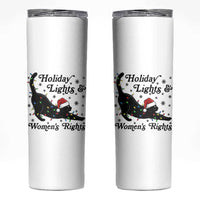 Sexy Cat Holiday Lights Womens Rights Supporter Skinny Tumbler Christmas Feminist Gift - Wonder Print Shop