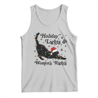 Sexy Cat Holiday Lights Womens Rights Supporter Tank Top Christmas Feminist Gift - Wonder Print Shop