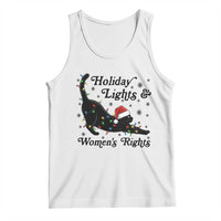 Sexy Cat Holiday Lights Womens Rights Supporter Tank Top Christmas Feminist Gift - Wonder Print Shop