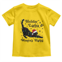 Sexy Cat Holiday Lights Womens Rights Supporter Toddler T Shirt Christmas Feminist Gift - Wonder Print Shop