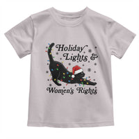 Sexy Cat Holiday Lights Womens Rights Supporter Toddler T Shirt Christmas Feminist Gift - Wonder Print Shop